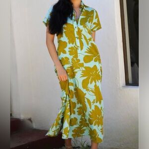 DOLMA Carrie Cotton Midi Dress size Small Lightweight Breathable